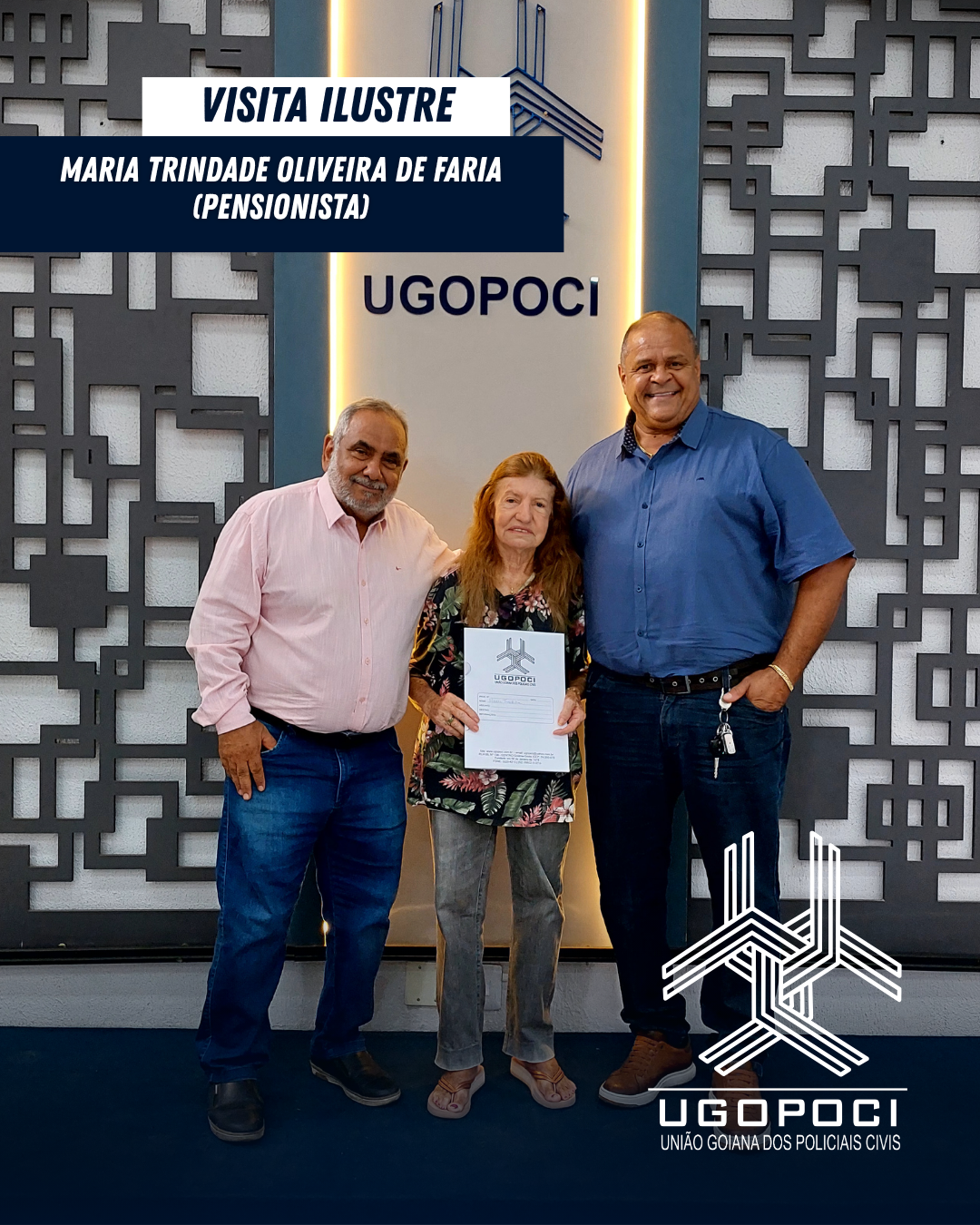 VISITA ILUSTRE | Maria Trindade Oliveira de Faria
