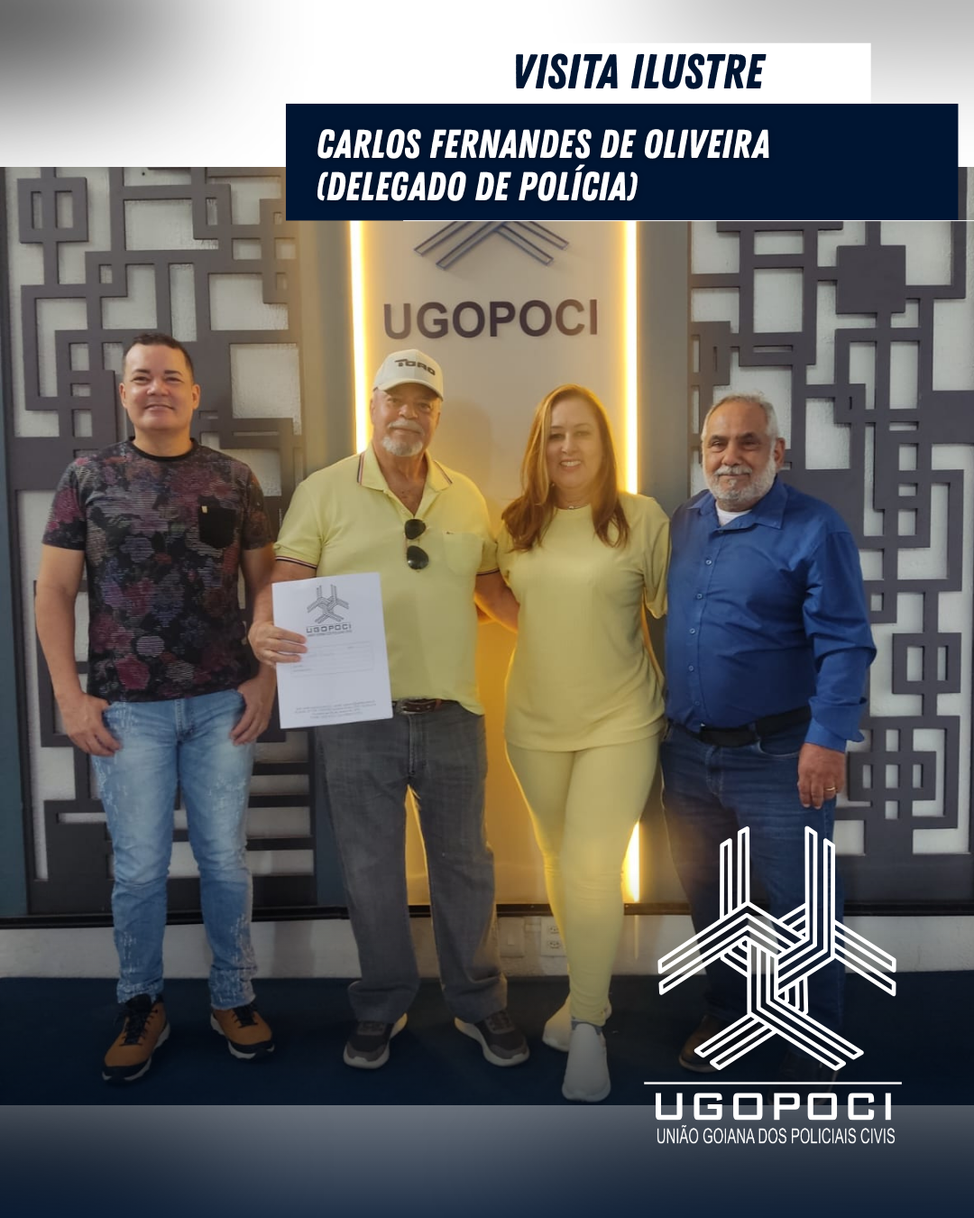 VISITA ILUSTRE | Carlos Fernandes de Oliveira e Gisely Marinho