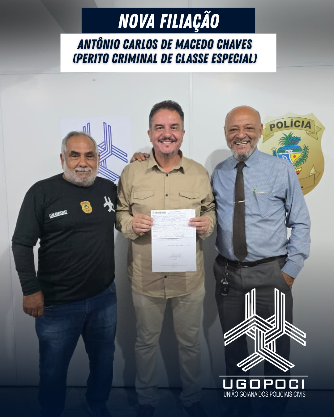 Nova Filiação: Antônio Carlos de Macedo Chaves