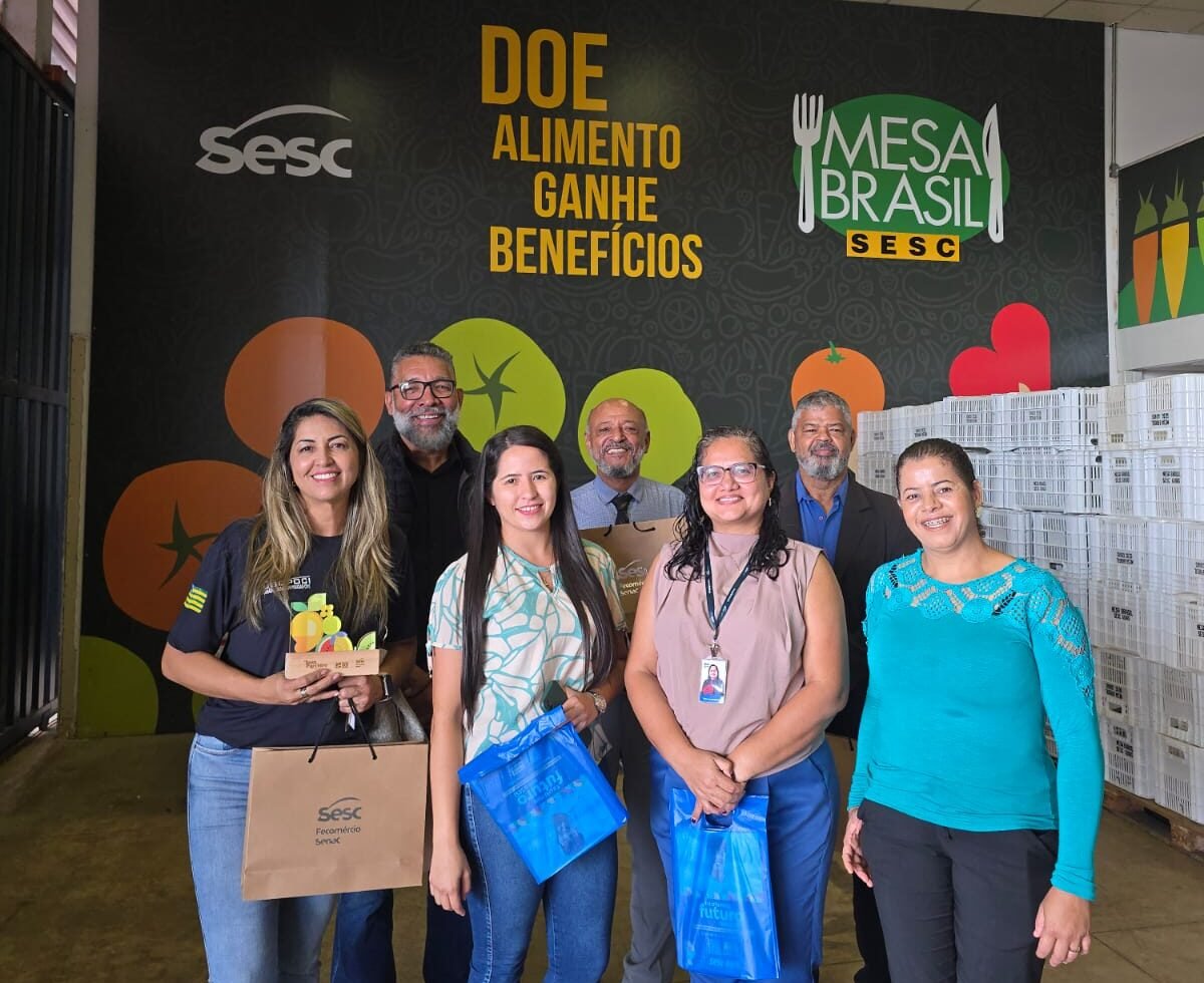 Diretoria da UGOPOCI acompanha entrega de cestas do Mesa Brasil