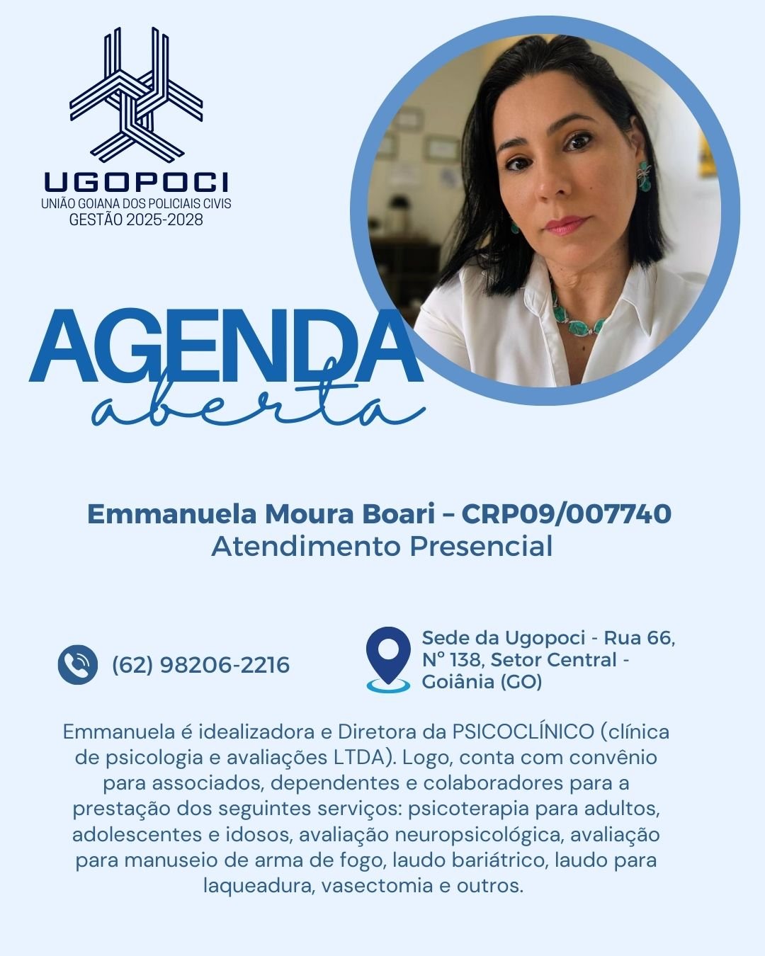 UGOPOCI conta com consulta na Sede