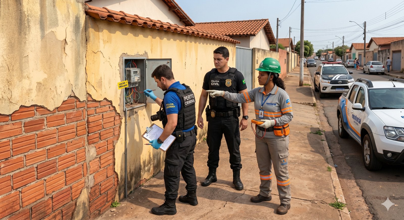 POLÍCIA CIVIL DE ANÁPOLIS PRENDE HOMEM EM FLAGRANTE POR FURTO DE ENERGIA ELÉTRICA
