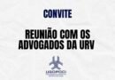 Reunião importante com os advogados da URV, nesta segunda-feira