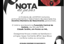 Diretoria da UGOPOCI lamenta o falecimento da associada Jovelina Monteiro do Nascimento