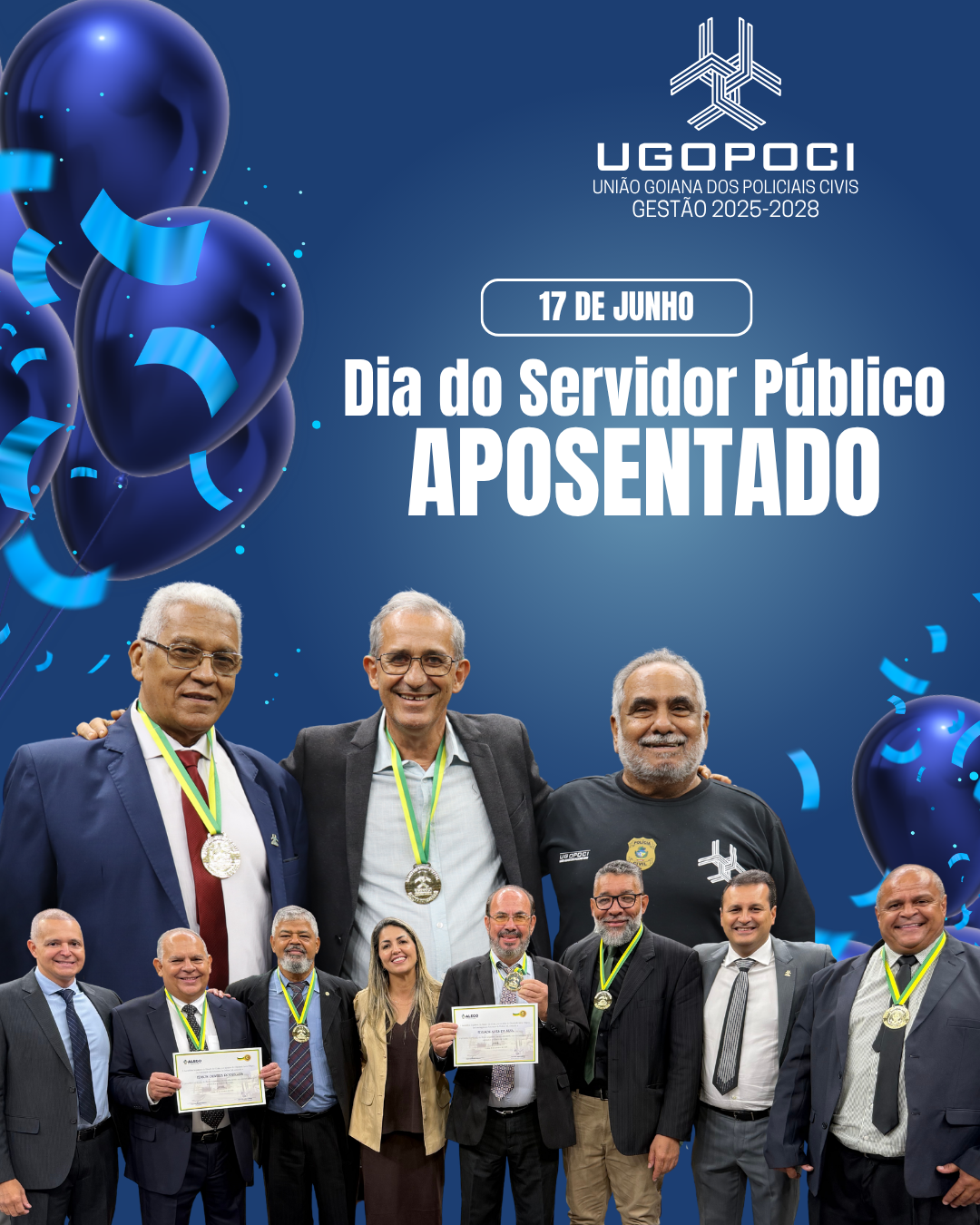 Dia 17 de junho é comemorado o dia do Servidor Público Aposentado