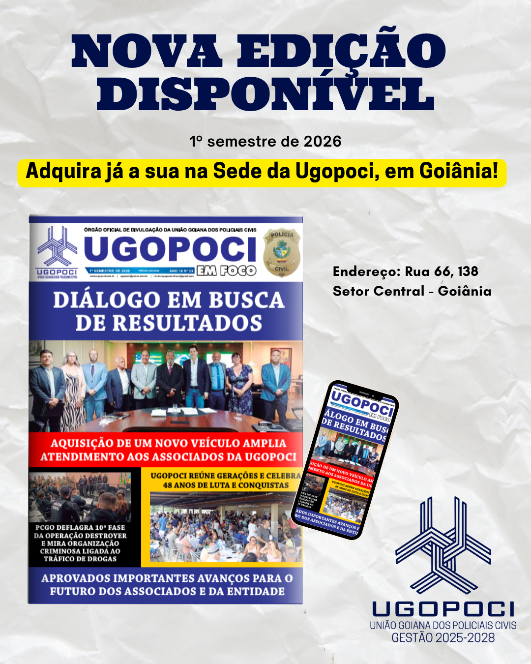 Revista da UGOPOCI, do 1º semestre de 2026, já está disponível