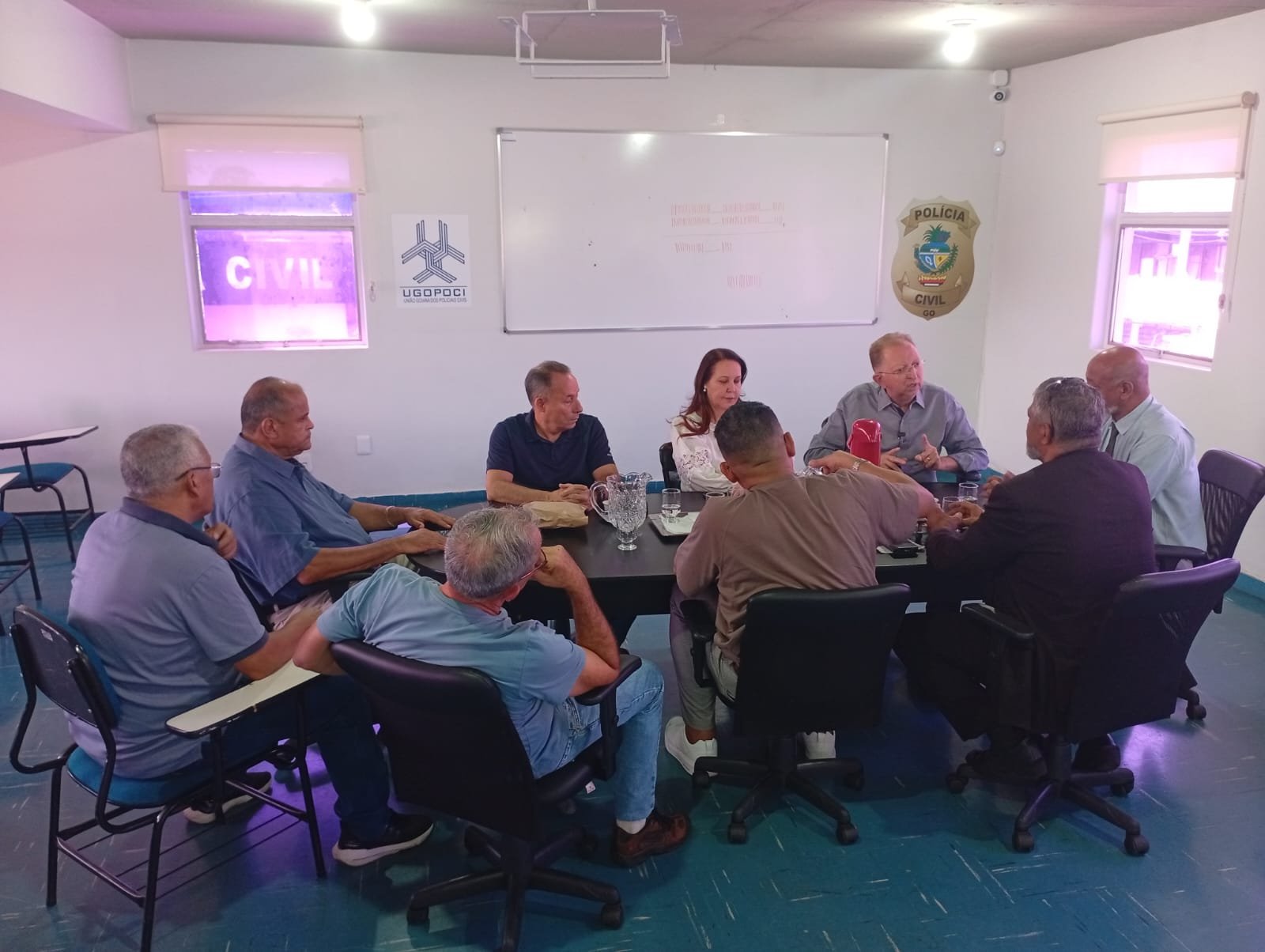 Diretoria da UGOPOCI recebe visita do delegado de polícia, associado da entidade e candidato a deputado federal, João Campos