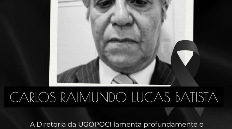 Nota de pesar de Carlos Raimundo Lucas Batista