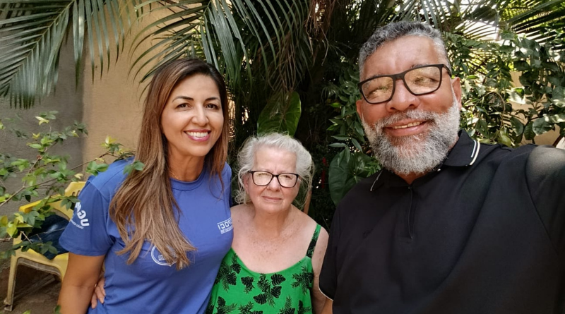 Diretoria visita a pensionista Eleuza Carlos Vieira no projeto Visita Solidária