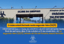 Atenção para o funcionamento do clube neste feriado